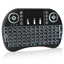 Мини клавиатура с тачпадом i8, QWERTY, Wifi, LED-подсветка